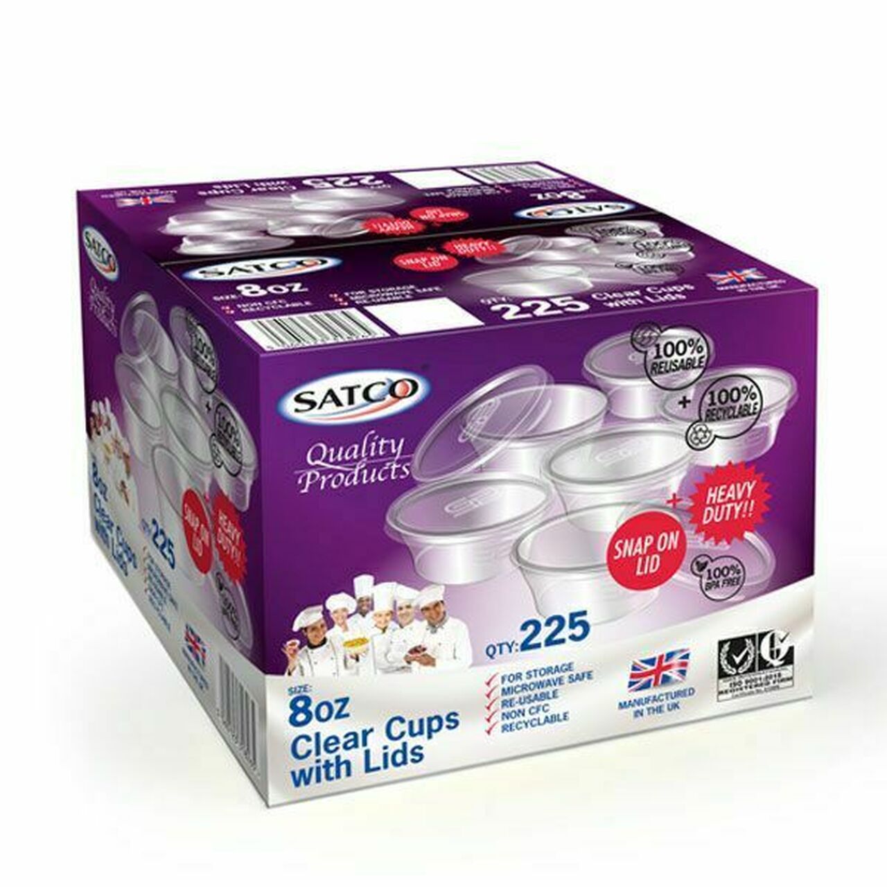 Satco 8oz Set (x225)