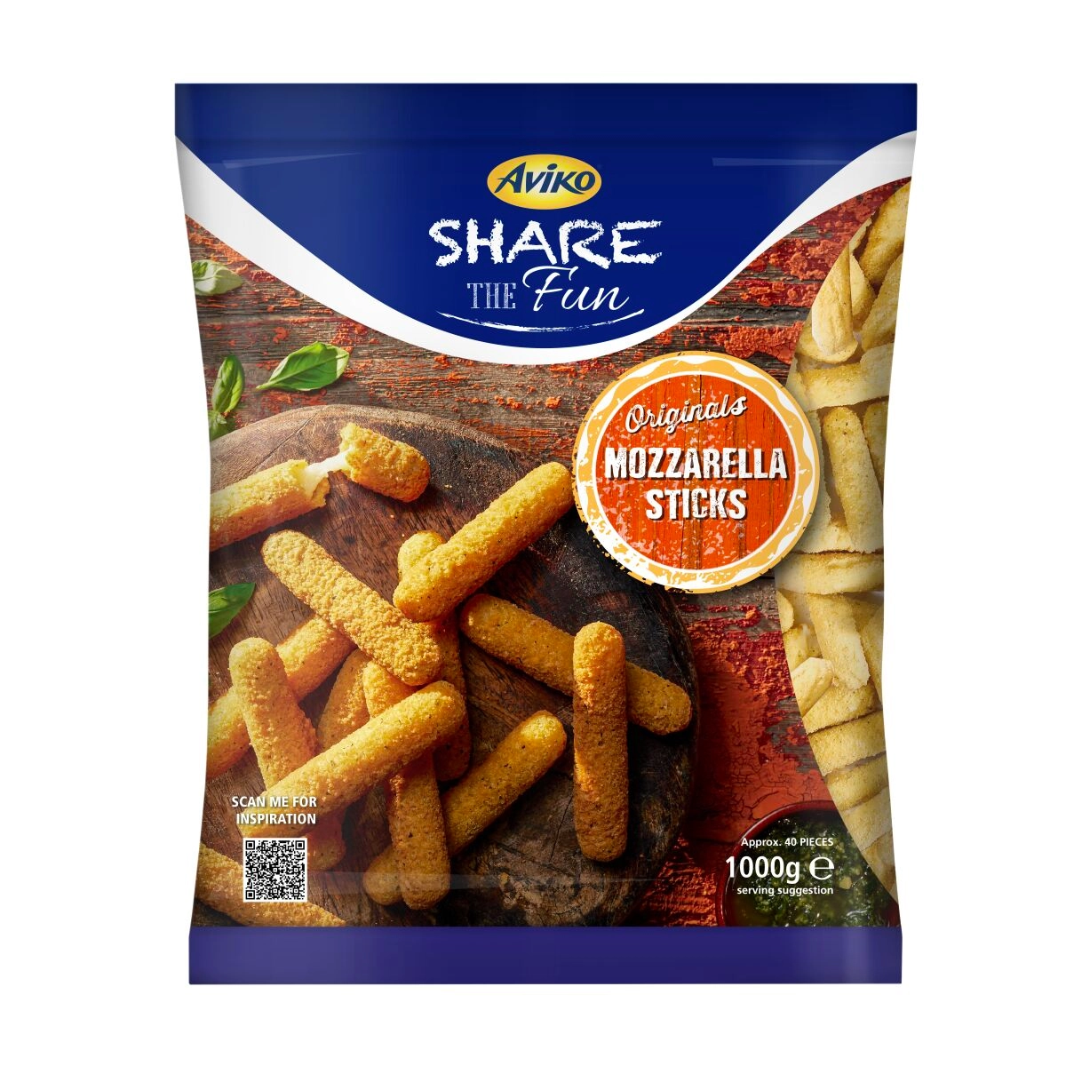Mozzarella Sticks (5x1kg)