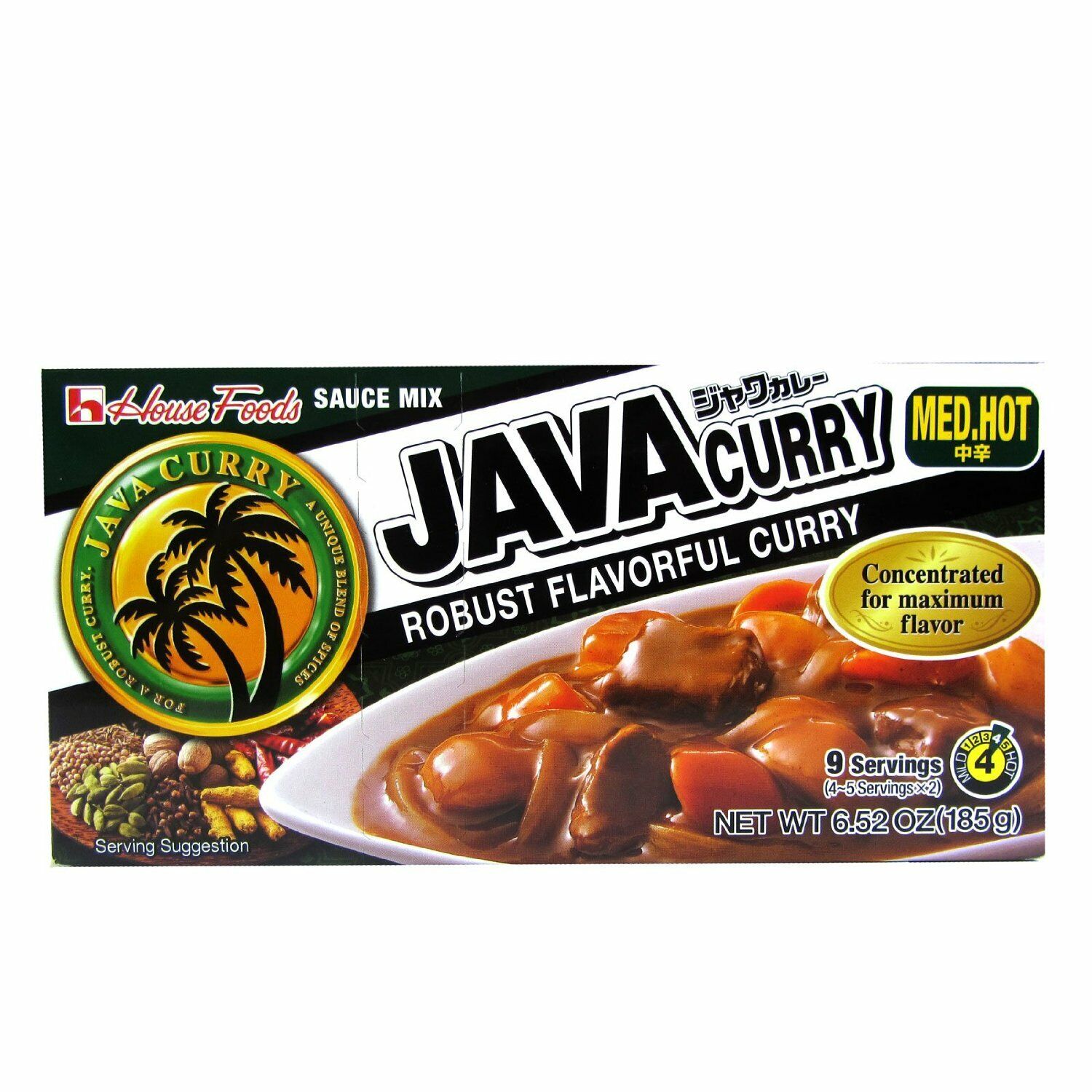 House Java Curry Medium (6x10/185g) (SKYHORSE)
